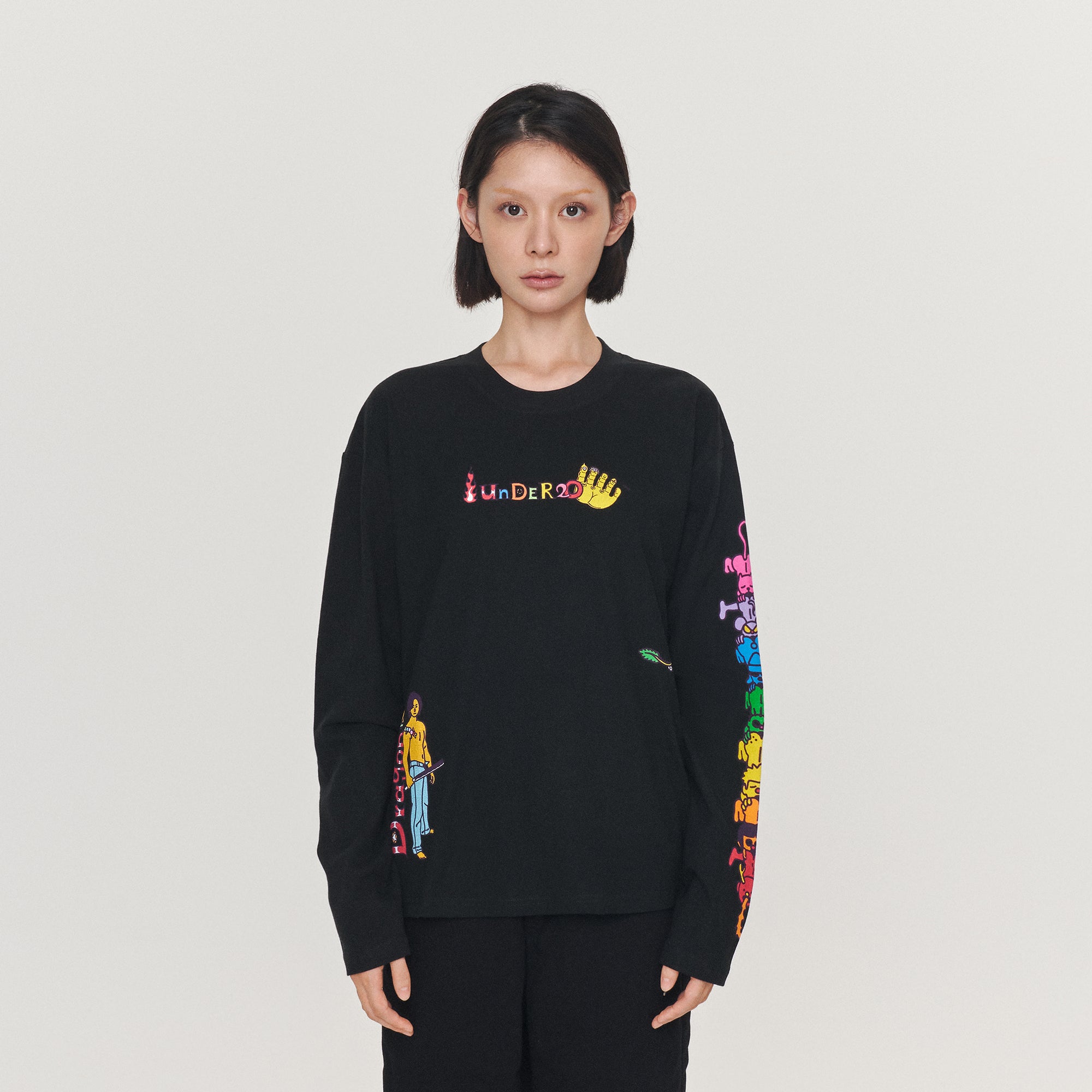 UnDeR20 FW24 Centipede Dragon People Long Sleeve Tee